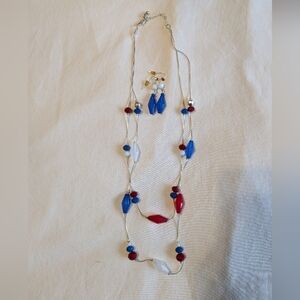 Necklace and matching earrings